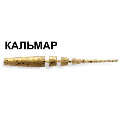 Силиконовая приманка Crazy Fish Polaris 2" 17-54-28-6 кальмар цв. gold sand (золотой песок)