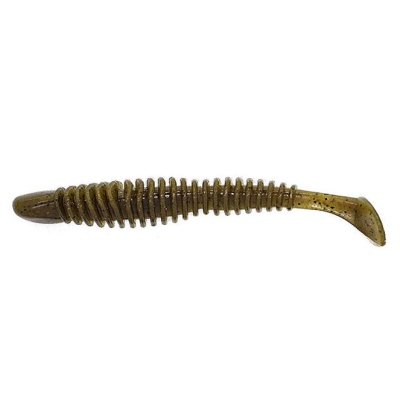 Силиконовая приманка Reins Bubbring Shad 3" цв. #002 Green Pumpkin