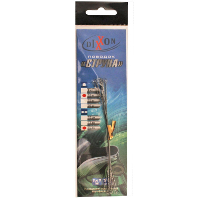 Поводки стальные DIXXON 1Х1 струна 15см, 10кг (10шт.)