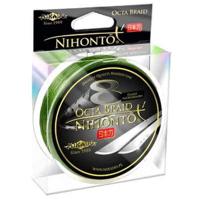 Плетеный шнур Mikado Nihonto Fine Braid Green 100м 0,50мм - 41,80кг
