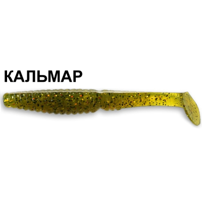 Силиконовая приманка Crazy Fish Scalp Minnow 7-8-1-6 кальмар цв. olive (оливка)