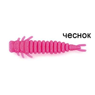 Силиконовая приманка Ojas Reit SW47, Pink (fluo), 10шт/банка, аромат Чеснок