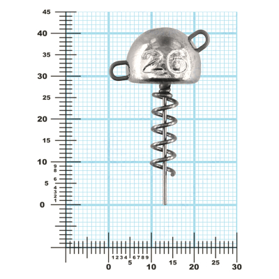 Мормыш Огрузка "Гриб Штопор" 30 мм, вес 26 гр (St-30-26)