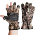 Перчатки рыбацкие утепленные Helios Striker КМФ на липучке, цв. Лес р.XL (HS-HY-D08-XL)