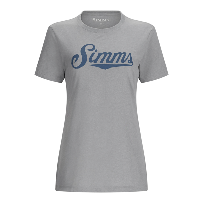 Футболка Simms Women's Crew Logo T-Shirt, Cinder Heather, XS