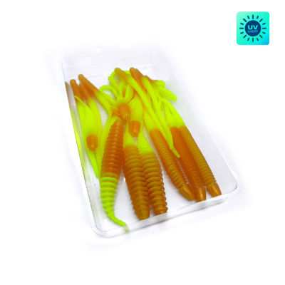 Силиконовая приманка Chuper Trout Mix 2.0 Сыр Gold+ Lime UV