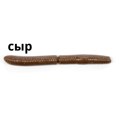 Силиконовая приманка Trout Zone Wake Worm FAT 2,6" цвет шоколад