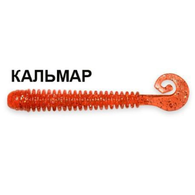 Силиконовая приманка Crazy Fish Active Slug 2-7.1-4-6 кальмар цв. cherry