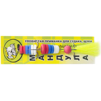 Приманки из Эва Pike Hunter Мандула 8,5 см. цвет Красный — Синий — Белый