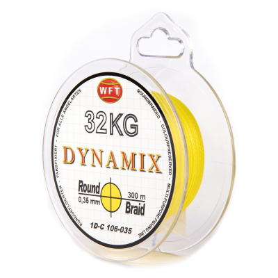 Леска плетёная WFT KG Round Dynamix Yellow 300/035