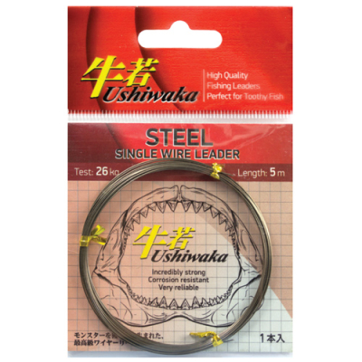 Поводочный материал Ushiwaka Steel Single Wire, 32кг 5м