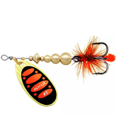 Блесна вращающаяся Sprut Caspia Spinner #3 (7g/GBKO)
