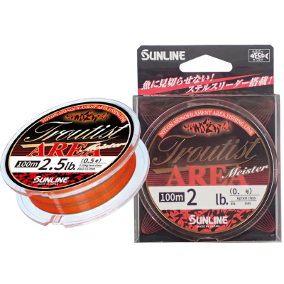 Леска монофильная Sunline Troutist Area Meister 100m 3.5lb/#0.7