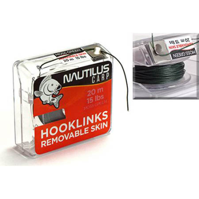 Поводковый материал Nautilus Removable Skin 25lb 20м Moss Green