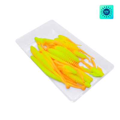 Силиконовые приманки Chuper Trout Mix 2.3 Lime UV+ Mango UV