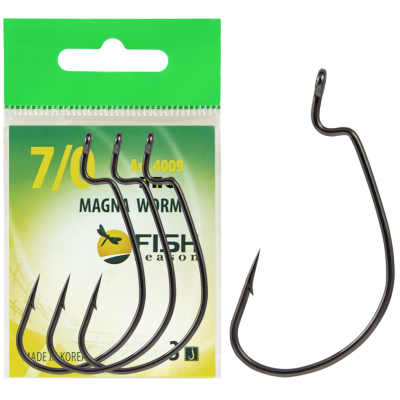 Крючок офсетный Fish Season Magna Worm, №6/0 (3 шт)