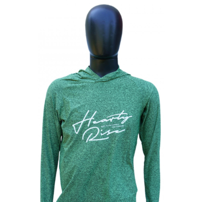 Футболка с длинным рукавом и капюшоном Hearty Rise HE-9019 UV30+ Olive Green р-р L