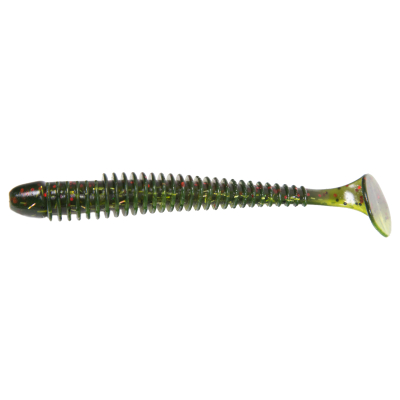 Силиконовая приманка Kaida Salmon 3.8" 10cm 4g Terquoise-7tails HT#011