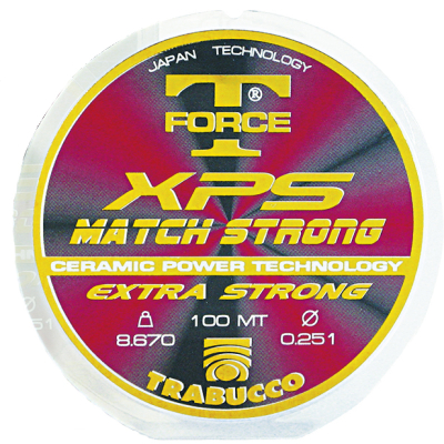 Леска Trabucco T-Force XPS Match Strong, Clear 100m - 0.104mm 1.60kg