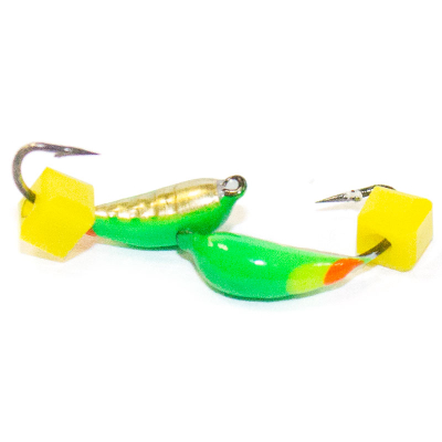 Мормышка Уралка рифлёная №1,5 (сл)+ куб сыр(0,33)