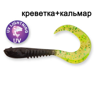 Силиконовая приманка Crazy Fish King Tail 2.5" 72-65-2620T-7 креветка+кальмар цв. 2620T