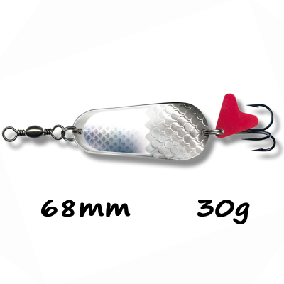Блесна LAV-MD Spoon MD (68 mm 30 g) / White Foil / Art. 4111230