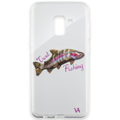 Чехол силиконовый Veduta Samsung Galaxy A8 - Trout Fishing