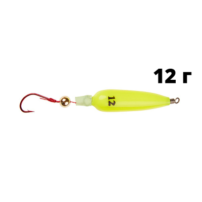 Приманка Higashi Burakuri Fluo Yellow #12 вес 12гр