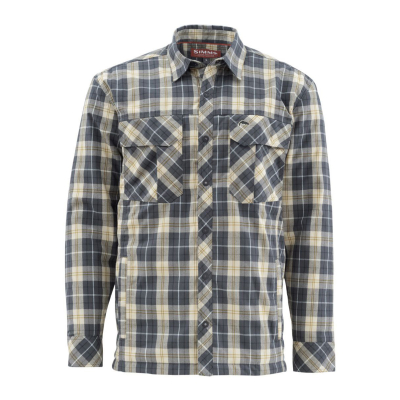 Рубашка Simms Guide Insulated Shacket, Light Khaki Plaid, XL