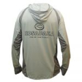 Футболка Kosadaka Ice Silk Sunblock серая с капюшоном, дл.рукав ISS-TS-Gr/2XL
