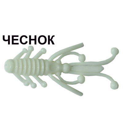 Мягкая приманка Boroda Baits Nymph цв. Белый, аттр. Чеснок, 12 шт./уп.