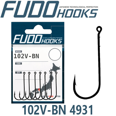 Крючок Fudo 102V-BN 4931 № 3/0 (5 шт./уп.)