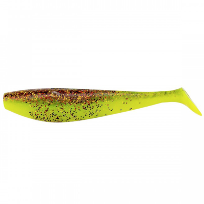 Силиконовая приманка Helios Zander 4"/10,2см Golden Lime 5шт. (HS-36-048)