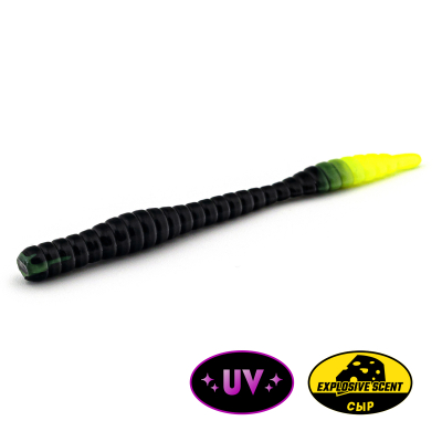 Силиконовая приманка Rampage Trout Hunting Dying Worm 3.1"- 80мм цв. #105- запах Сыр. (уп.7шт)