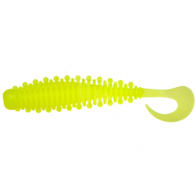 Силиконовая приманка Boroda Baits Mexer Tail 90 mm ЛИМОННЫЙ (Lemon)