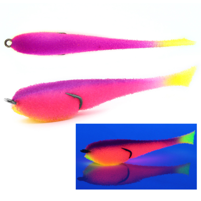 Мормыш Классическая Поролоновая рыбка с поджатым двойником 12 см, цв. 26, 3 шт/упак