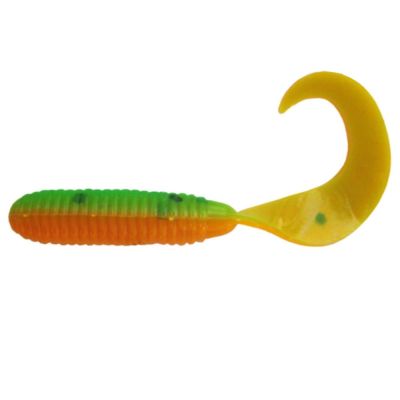Силиконовая приманка Helios Тiny Credo 1,55"/4 см Pepper Green & Orange 12шт. (HS-8-018)