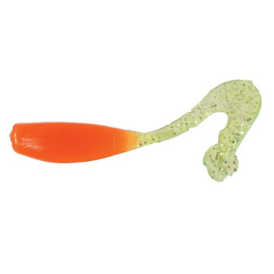 Силиконовая приманка Gene Larew Bobby Garland 2.5" Stroll R цв. #0809 ORANGE/CHARTREUSE SILVER