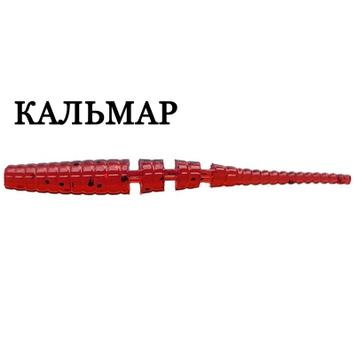 Силиконовая приманка Crazy Fish Polaris 1.2" 61-30-11-6 кальмар цв. ruby (рубин)
