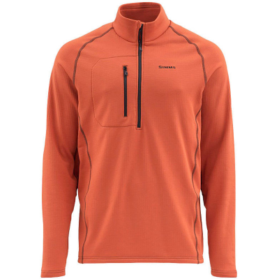Пуловер Simms Fleece Midlayer Top, XL, Simms Orange