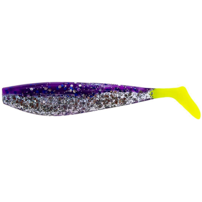 Силиконовая приманка Helios Zander 4"/10,2см Silver Sparkles & Fio LT 5шт. (HS-36-037)