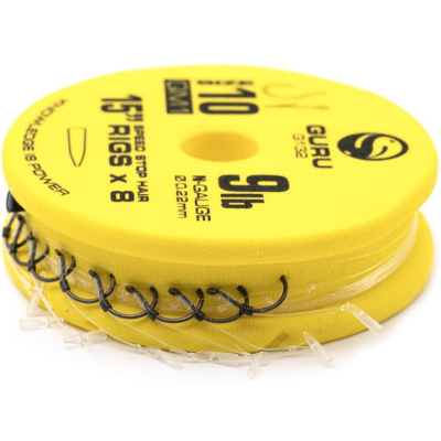 Поводок готовый GURU QM1 Speed Stop Ready Rigs 15&quot; №12 0,19мм 8шт