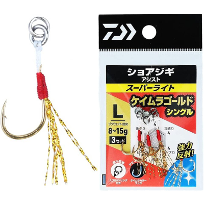 Крючки с поводком Daiwa Shore J Assist SLKM.GO M