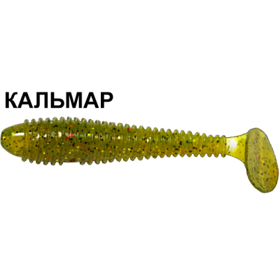 Силиконовая приманка Crazy Fish Vibro Fat 1-7.1-1-6 кальмар цв. olive