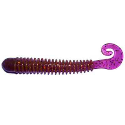 Червь шумовой с твист. хвостом Soft Lures 2.5"/6,35 см., 1,3 гр., запах креветки, цвет 009 (уп. 8 шт.)