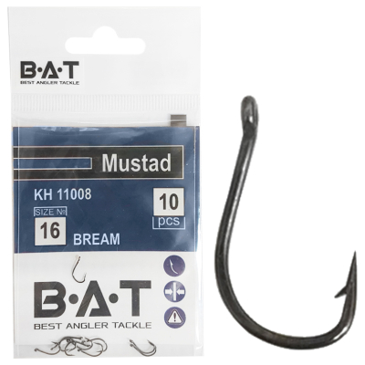Крючки BAT Mustad КН 11008 Bream (№ 10) уп.10
