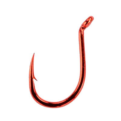 Крючок Daiichi Salmon Egg Hook, цвет Red, 10 шт. в уп. №8