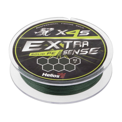 Шнур Helios Extrasense X4S PE Green 92m 2/31LB 0.25mm