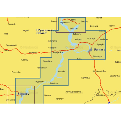 Карта Navionics Ul'yanovsk - Saratov 5G628S2 (Ульяновск - Саратов)