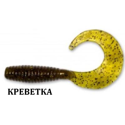 Силиконовая приманка Crazy Fish Angry Spin 2" 21-4,5-26-4 креветка цв. swamp (болото)